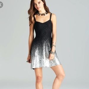 Free people Black and silver dress